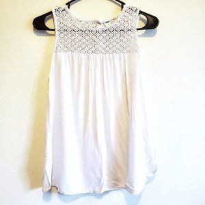 Old Navy Lace-Yoke Tank Top [S]
